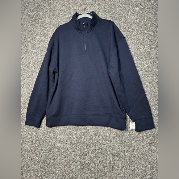 NWT Tommy Hilfiger Men's Long Sleeve Fleece Quarter Zip Pullover Size XXL - Picture 4 of 7
